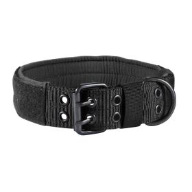 Nylon Anti-grind Dog Leash Collar (Option: Black-XL)